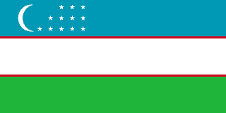 national flag of Uzbekistan